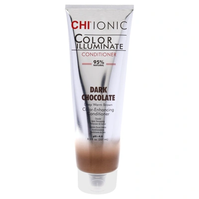 Shop Chi Ionic Color Illuminate Conditioner - Dark Chocolate For Unisex 8.5 oz Conditioner In Silver