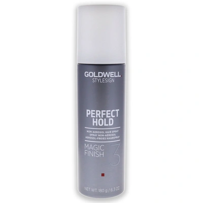 Shop Goldwell Stylesign Perfect Hold Magic Finish Non - Aerosol Hair Spray For Unisex 6.3 oz Hair Spray In Silver