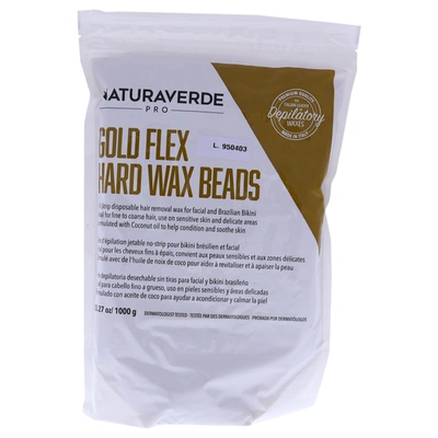 Shop Natura Verde Pro Gold Hard Flex Wax Beads For Unisex 35.27 oz Wax