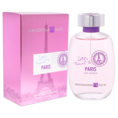 Shop Mandarina Duck Lets Travel To Paris For Women 3.4 oz Edt Spray In Purple