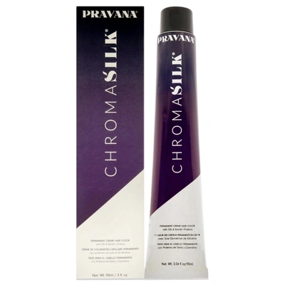 Shop Pravana Chromasilk Creme Hair Color - 10.13 Extra Light Ash Golden Blonde For Unisex 3 oz Hair Color In Black