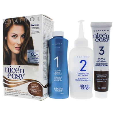 Shop Clairol Nice N Easy Permanent Color - 5w Medium Mocha Brown For Women 1 Application Hair Color In Silver