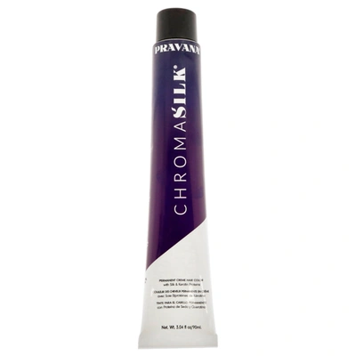 Shop Pravana Chromasilk Creme Hair Color - 10.07 Extra Light Sheer Violet Blonde For Unisex 3 oz Hair Color In Blue