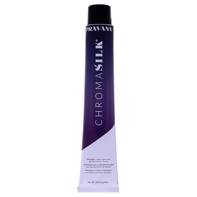 Shop Pravana Chromasilk Creme Hair Color - 7.7 Light Violet Blonde For Unisex 3 oz Hair Color In Blue
