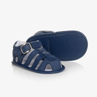 Shop Mayoral Baby Boys Blue Pre-walker Sandals