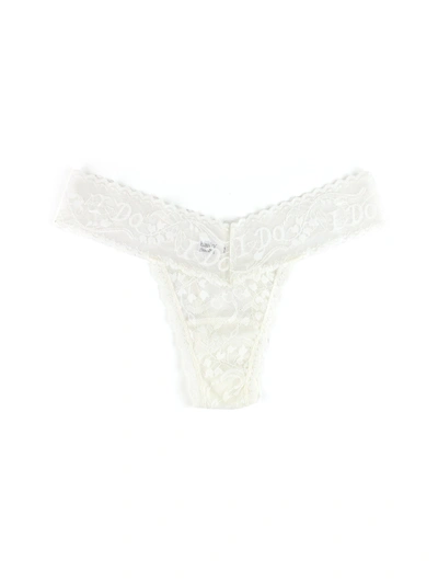 Shop Hanky Panky I Do Shimmer Low Rise Thong In White