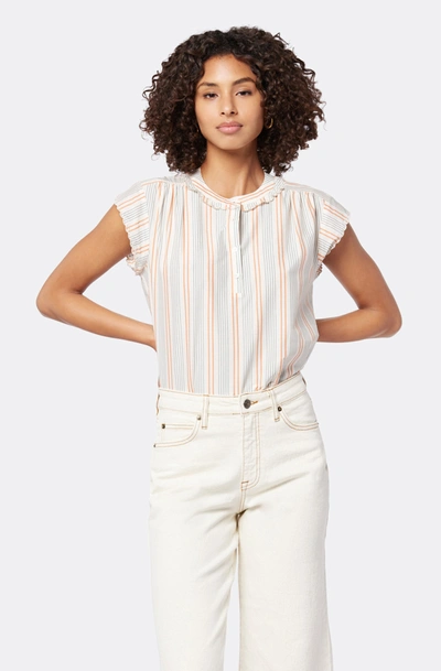 Shop Joie Calais Short Sleeve Top In White