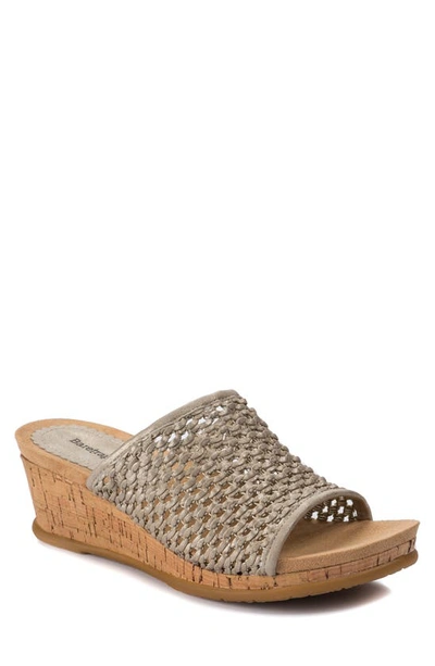 Shop Baretraps Flossey Wedge Sandal In Champagne