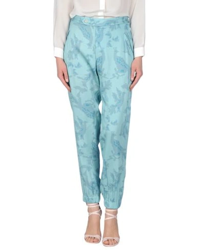 Baja East Casual Pants In Turquoise