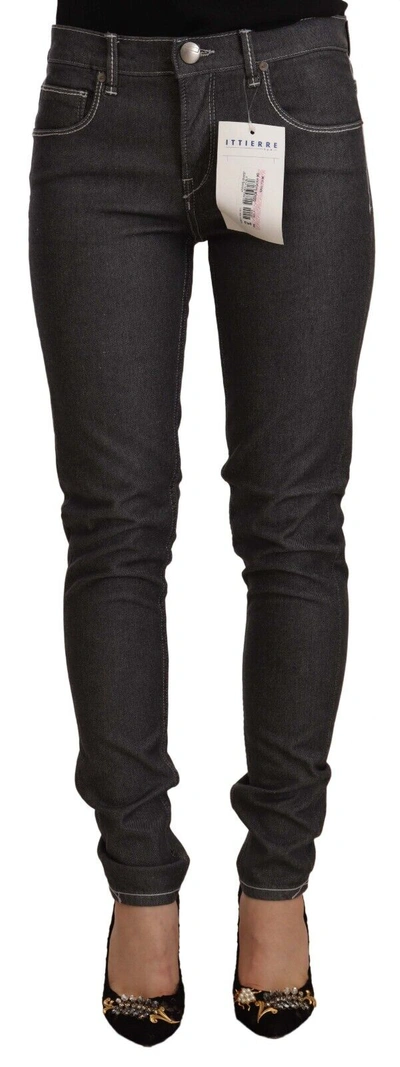 Shop Acht Black Low Waist Skinny Denim Slim Fit Women's Jeans