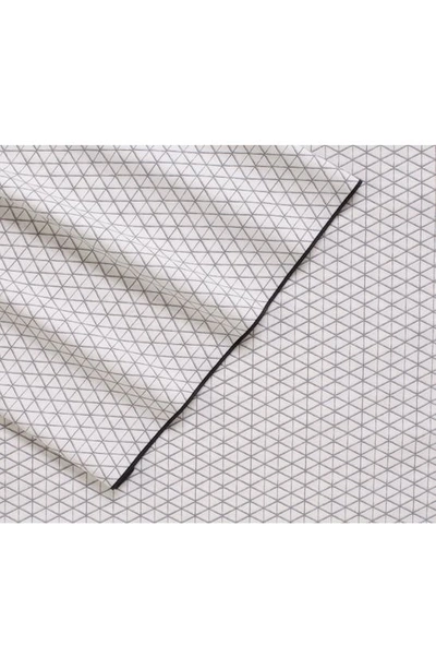 Shop Martex Organic Cotton Sheet Set In Charcoal/white