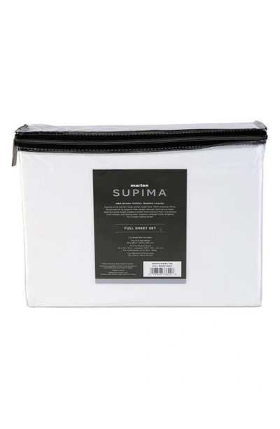 Martex Iris 700 Thread Count 100% Supima Cotton Sheet Set In Bright White