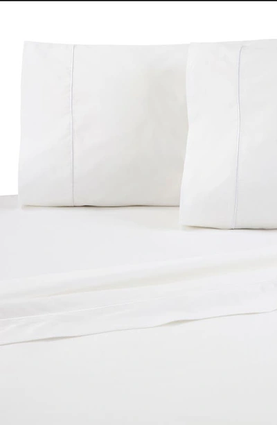 Shop Martex Set Of 2 Solid 200 Thread Count 100% Supima Cotton Pillowcases In Bright White