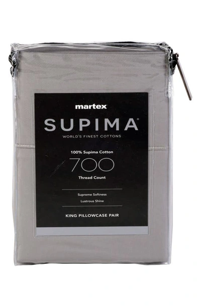 Shop Martex Set Of 2 Solid 200 Thread Count 100% Supima Cotton Pillowcases In Limestone