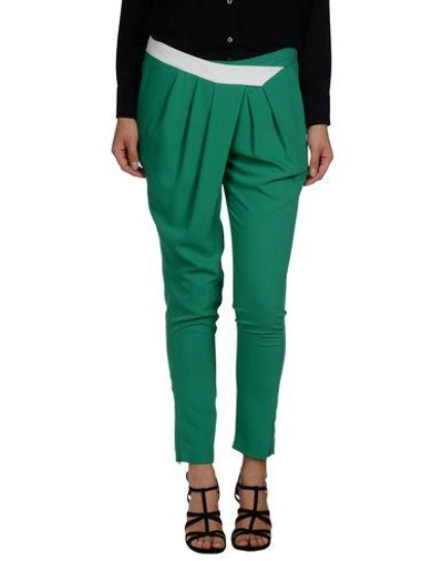 Shop Hanita Casual Pants In Green