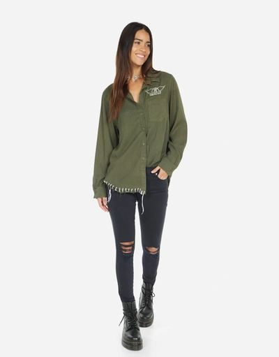 Lauren Moshi Sloane Vintage Aerosmith In Military