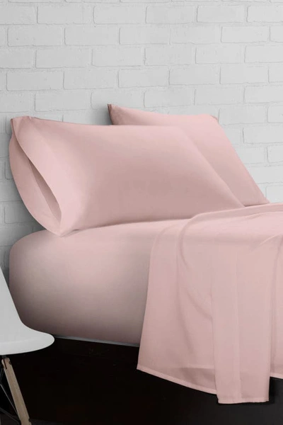 Shop Ella Jayne Home Ella Jayne Brushed Microfiber 4-piece Sheet Set In Rose