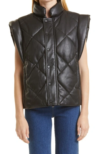Shop Pistola Callista Puffer Jacket With Removable Sleeves In Noir