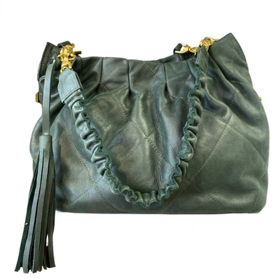 Shop Laggo Chantal Leather Bag In Hunter Green