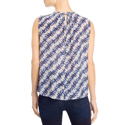 Shop Velvet By Graham & Spencer Womens Tie Dye Sheer Blouse In Multi