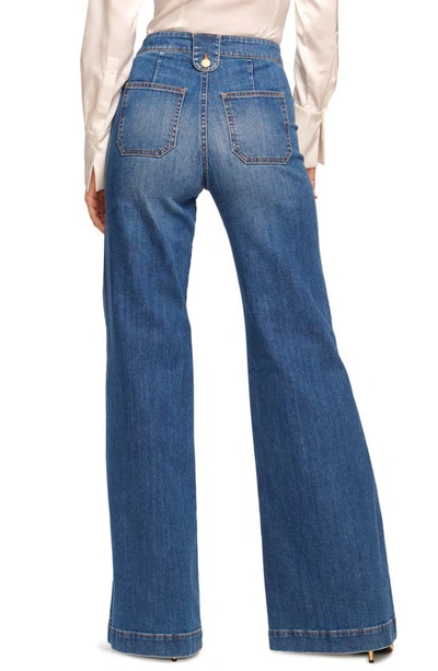 Shop Ramy Brook Theodora High Waist Wide Leg Jeans In Medium Wash