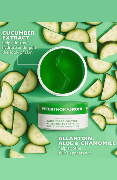 Peter Thomas Roth Cucumber De-tox Hydra-gel Eye Patches 60 Pads-30 Treatments 60 Pads-30 Treatments