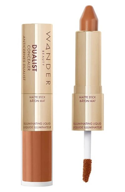 Shop Wander Beauty Dualist Matte & Illuminating Concealer In Rich Deep