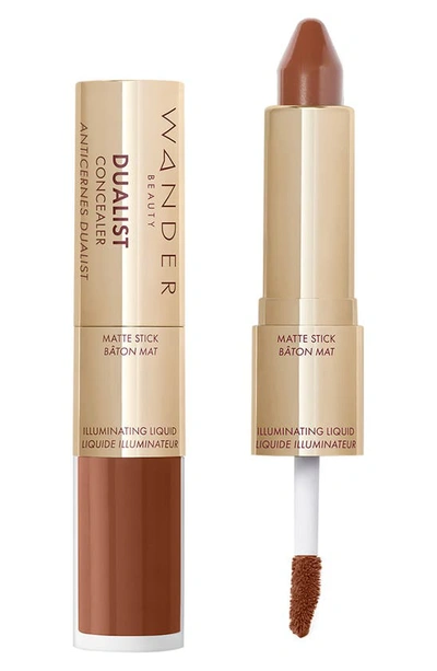 Shop Wander Beauty Dualist Matte & Illuminating Concealer In Ebony