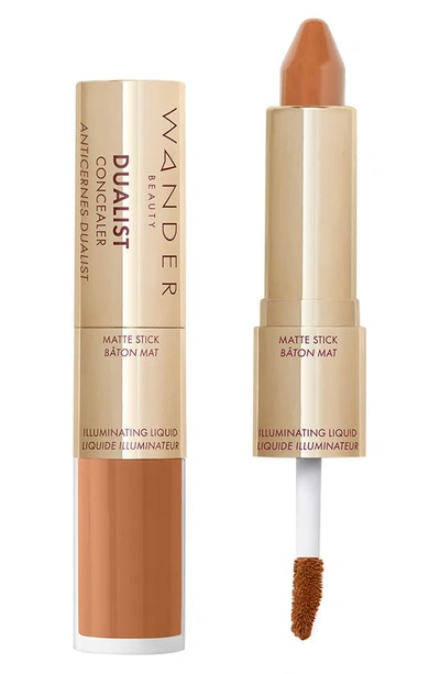 Shop Wander Beauty Dualist Matte & Illuminating Concealer In Deep