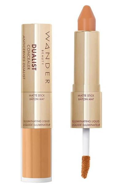 Shop Wander Beauty Dualist Matte & Illuminating Concealer In Tan