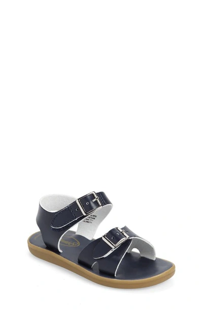 Shop Footmates Tide Waterproof Sandal In Navy Micro