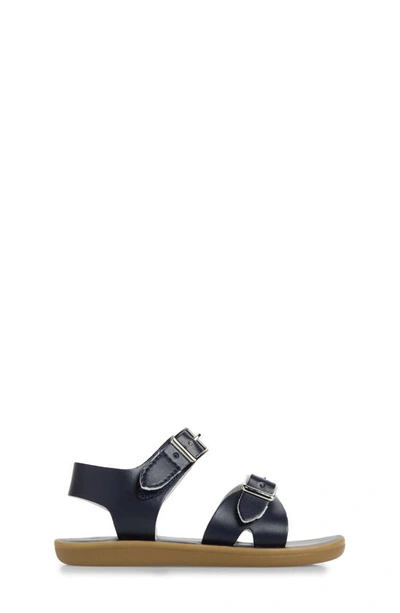 Shop Footmates Tide Waterproof Sandal In Navy Micro