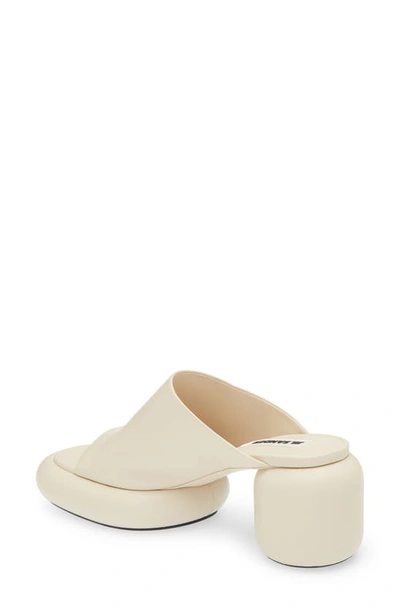 Shop Jil Sander Round Platform Sandal In Toile