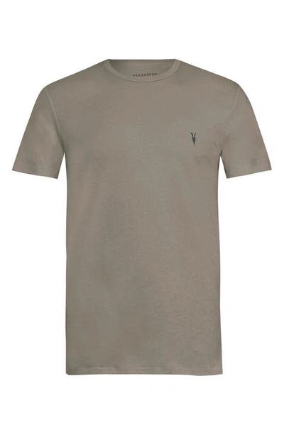 Shop Allsaints Tonic Slim Fit Crewneck T-shirt In Flint Grey