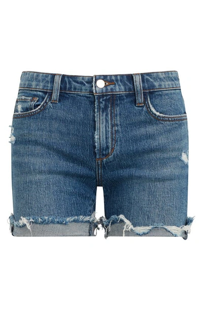 Shop Joe's The 5 Mid Rise Cutoff Denim Shorts In Sitting Pretty
