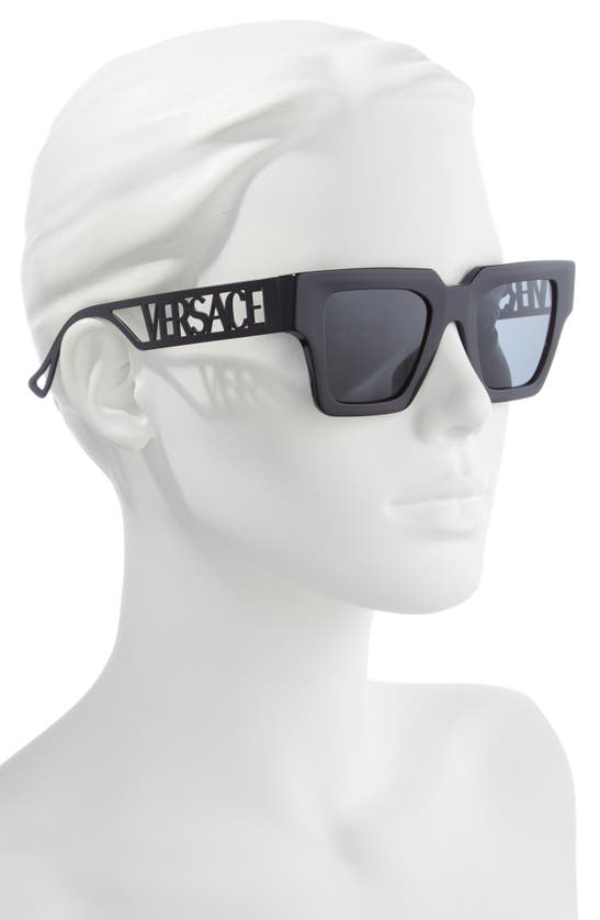Logo-embossed square sunglasses