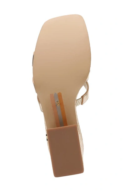 Shop Sam Edelman Dev Platform Sandal In Gold Leaf