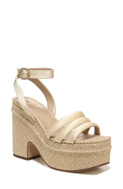 Shop Sam Edelman Tibby Platform Sandal In Washed Lemon