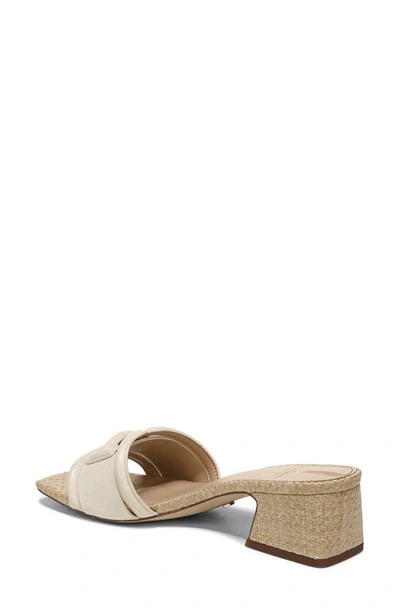 Sam Edelman ‘waylon' 45 Double E Single Band Leather Block Heeled Sandals In Modern Ivory
