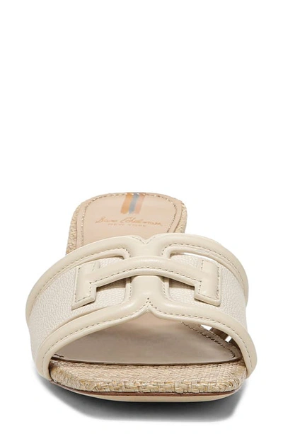 Sam Edelman ‘waylon' 45 Double E Single Band Leather Block Heeled Sandals In Modern Ivory