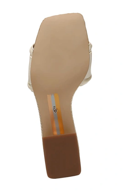 Sam Edelman ‘waylon' 45 Double E Single Band Leather Block Heeled Sandals In Modern Ivory