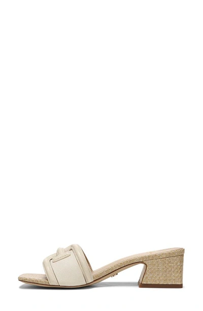 Sam Edelman ‘waylon' 45 Double E Single Band Leather Block Heeled Sandals In Modern Ivory