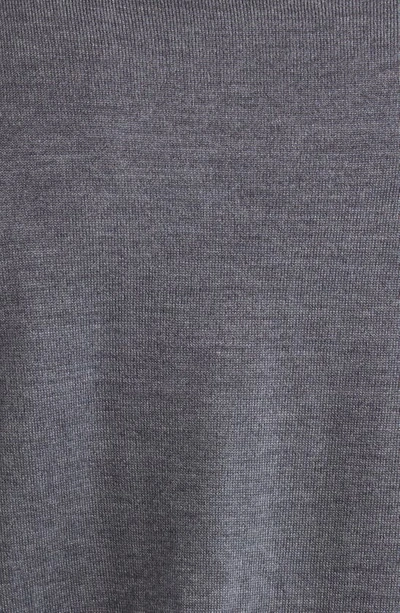 Shop Peter Millar Autumn Crest V-neck Merino Wool Blend Sweater In Charcoal