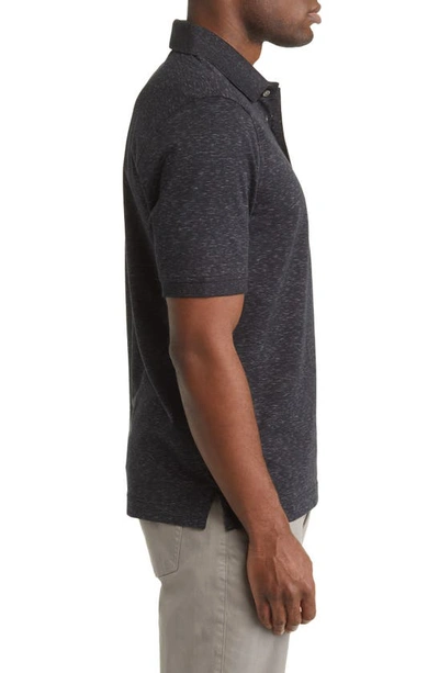 Cutter & Buck Advantage Space Dye Jersey Polo In Dark Black