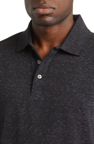 Shop Cutter & Buck Advantage Space Dye Jersey Polo In Dark Black