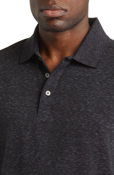 Cutter & Buck Advantage Space Dye Jersey Polo In Dark Black