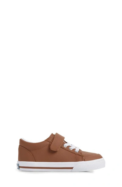 Shop Footmates Reese Sneaker In Brown Leather