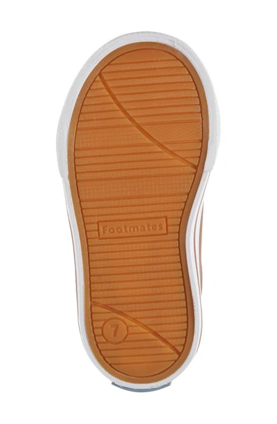 Footmates Reese Sneaker In Brown Leather