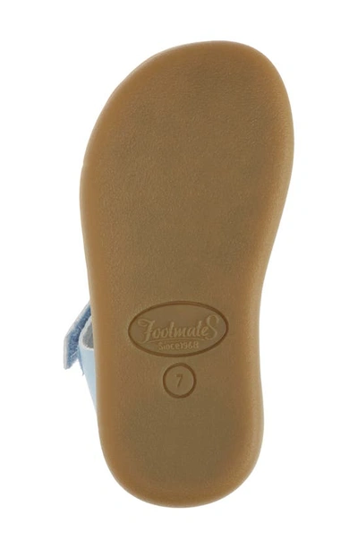 Shop Footmates Eco-ariel Waterproof Sandal In Blue Pearl Micro