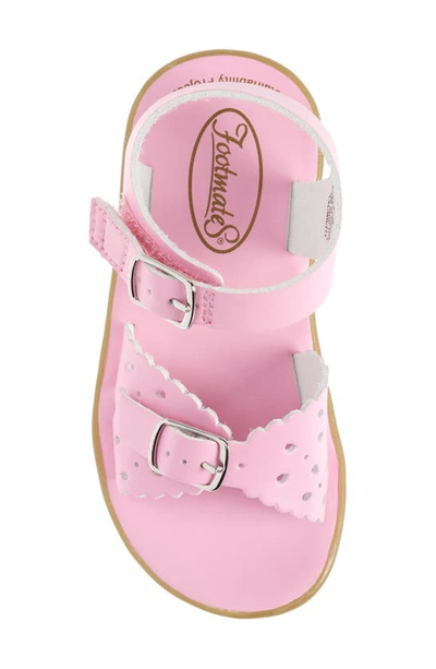 Shop Footmates Eco-ariel Waterproof Sandal In Bubblegum Micro